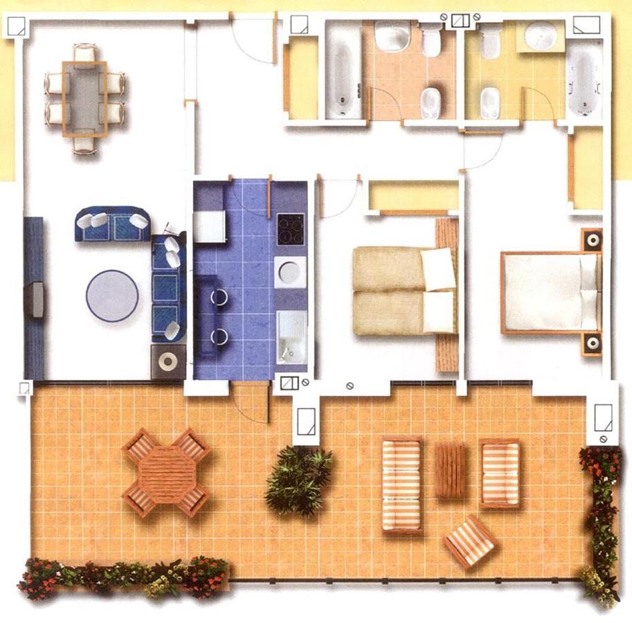 Salinas. Apartment For 4. Terrace/Parking/Pools/Gym/4Mins Beach Эстепона Экстерьер фото